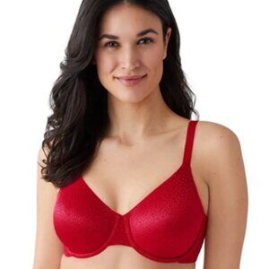 WACOAL Back Appeal Mesh Bra in Barbados Cherry Retro Pinup - Size 38C